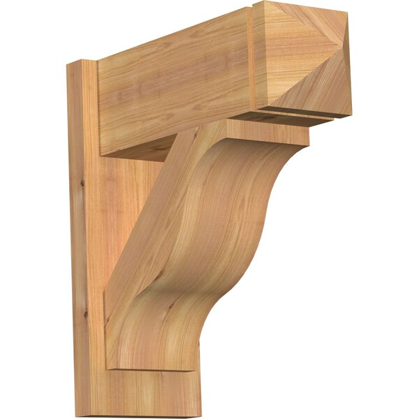 Ekena Millwork Funston Smooth Arts and Crafts Outlooker, Western Red Cedar, 7 1/2"W x 20"D x 20"H OUT08X20X20FST03SWR - main
